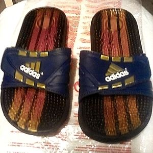 Adidas sandals with rubber needles
